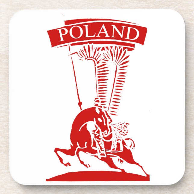 Vintag Polnisch Winged Hussar Untersetzer (Vorderseite)