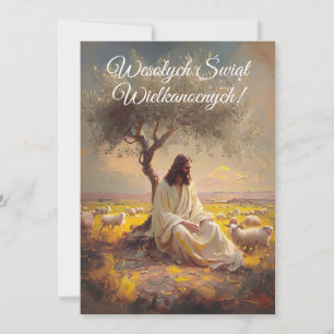 Vintag Polnischer Ostern Wesolego Alleluja Einladung