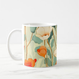 Vintag Poppy Blossom Kaffeetasse