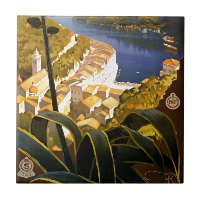 Vintag Portofino Italien Fliese (Vorderseite)