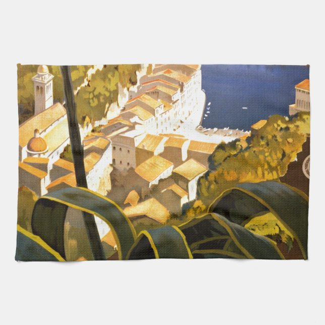 Vintag Portofino Italien Handtuch (Horizontal)