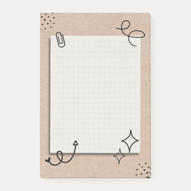 Vintag Post-it Klebezettel (Vorderseite)