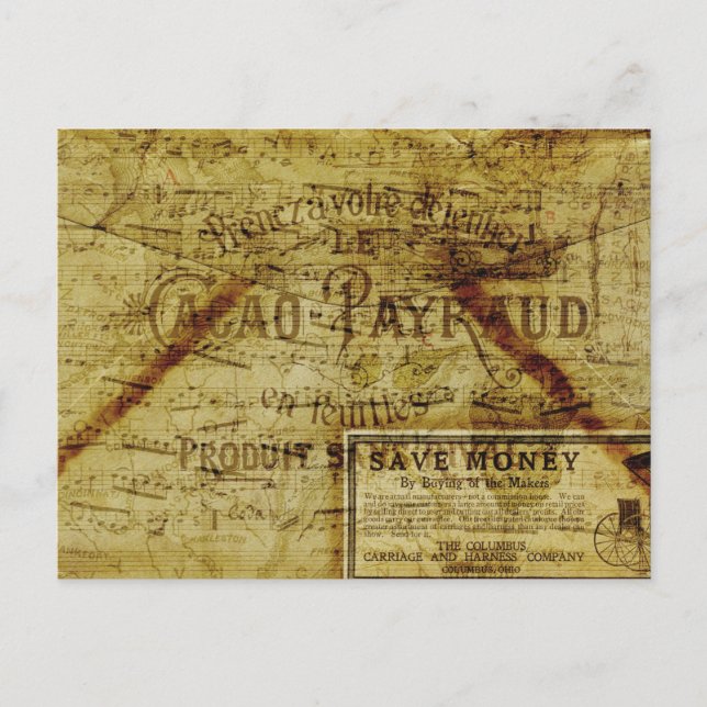 Vintag Postkarte (Vorderseite)