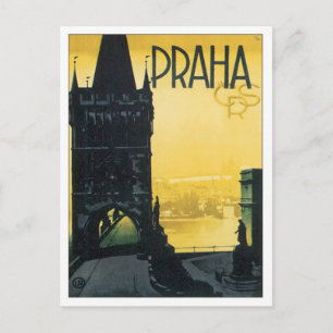 Vintag Praha Postkarte