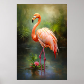Vintag Pride Flamingo Poster