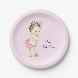 Vintag Princess Baby Dusche Pappteller
