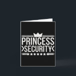 Vintag Princess Security Boys Brother Birthday Da Karte<br><div class="desc">Vintag Princess Security Boys Brother Birthday Vater Mama</div>