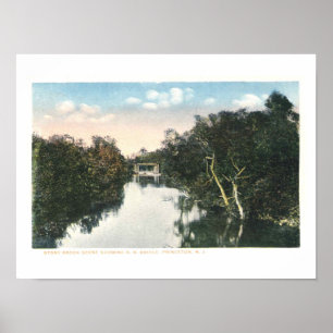 Vintag Princeton NJ Railroad 1920 Vintag Poster