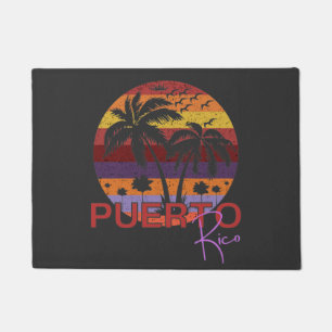 Vintag Puerto Rico Summer Beach Fußmatte