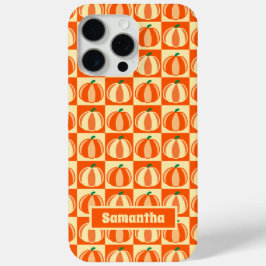 Vintag Pumpkin Orange Tartan Karierter Erntedank Case-Mate iPhone Hülle