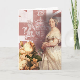 Vintag Queen Victoria Vielen Dank Dankeskarte