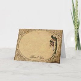 Vintag Quetzal Bird Elegant Dankeschön Karte