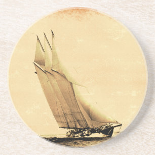 Vintag Racing Yacht Sandstone Untersetzer