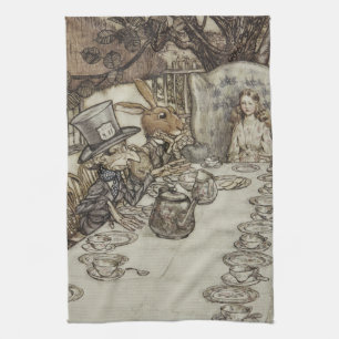 Vintag Rackham Mad Tea Party Alice im Wunderland Geschirrtuch