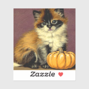 Vintag Ragdoll Halloween Cat Aufkleber