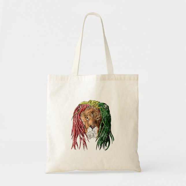 Vintag Rasta Reggae Lion Tragetasche (Vorne)