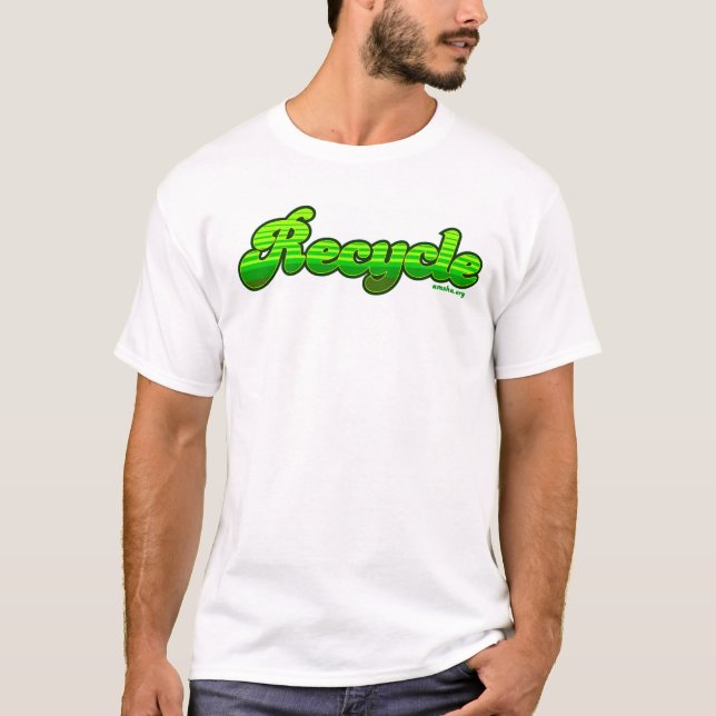 Vintag recyceln Sie T-Shirt (Vorderseite)