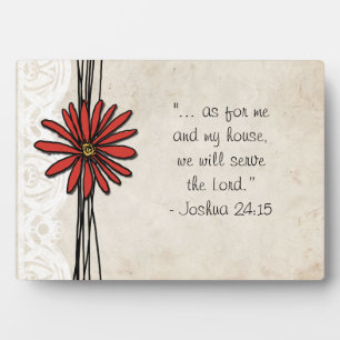 Vintag Red Daisy Fotoplatte