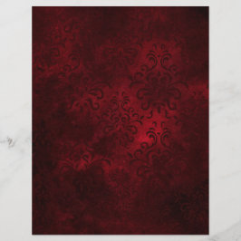 Vintag Red Damask Gemustert Scrapbook Ephemera
