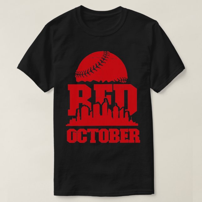 Vintag Red October Philadelphia Baseball T-Shirt (Design vorne)