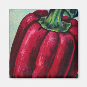 Vintag Red Pepper Magnet