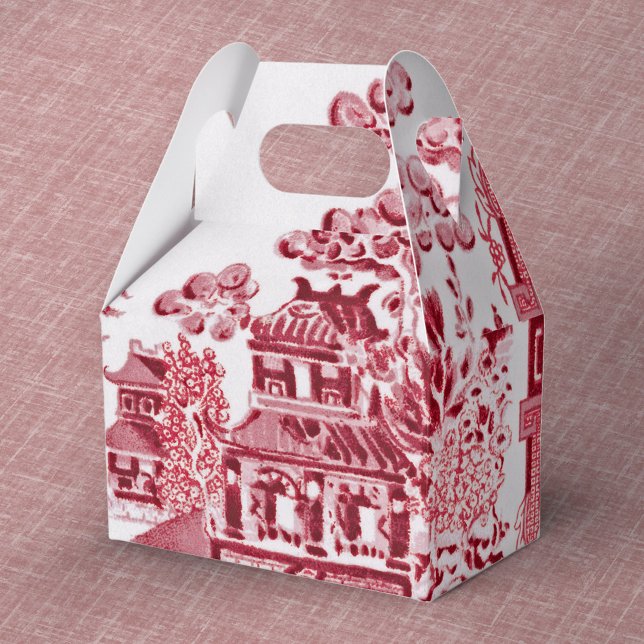 Vintag Red Willow Gevor Box Geschenkschachtel (Von Creator hochgeladen)