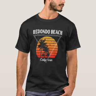 Vintag Redondo Beach California Palm Trees CA Ret T-Shirt