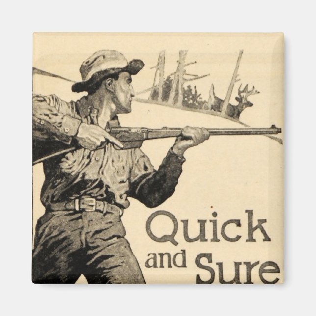 Vintag Remington Rifle Quick Sure Gun und Magnet (Vorne)