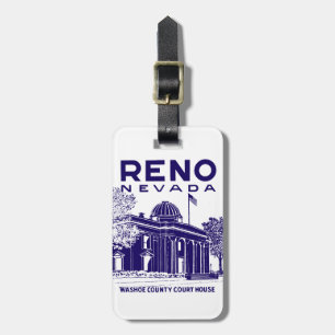 Vintag Reno Nevada Gepäckanhänger