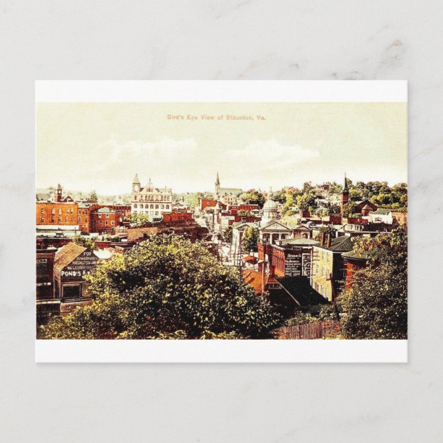 Vintag Reproduction Staunton, VA Postcard Postkarte (Vorderseite)