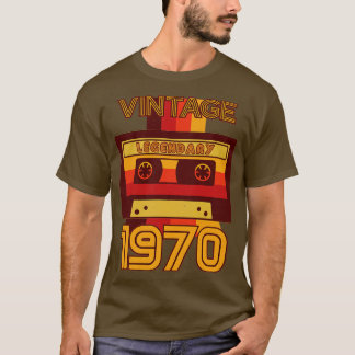 Vintag Retro 1970 Legendäre Kassette T-Shirt