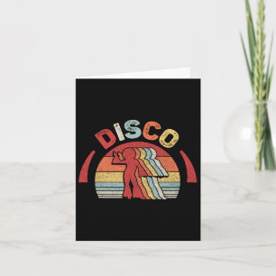 Vintag Retro 70er Disco Tanz Karte
