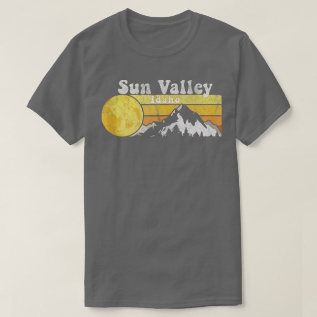 Vintag Retro 70er Sun Valley Idaho T-Shirt (Design vorne)