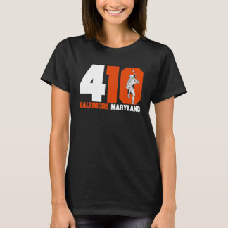 Vintag Retro Baltimore 410 Area Code Baseball Cla T-Shirt