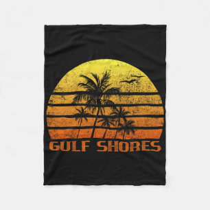 Vintag Retro Beach Urlaub Golf Küste Alabama S Fleecedecke