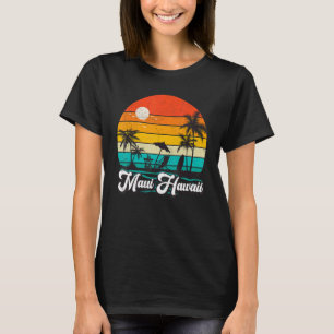 Vintag Retro Beach Vacation Maui Hawaii Hawaiian T-Shirt
