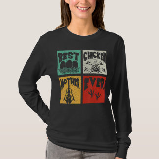 Vintag Retro Best Chicken Mother Ever Bauer Fame T-Shirt