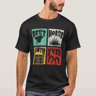 Vintag Retro Bestes Niedliches Pferderennen Jeden  T-Shirt