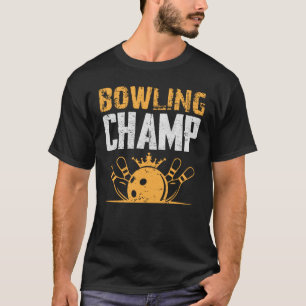 Vintag Retro Bowling Champ Sport Männer T-Shirt