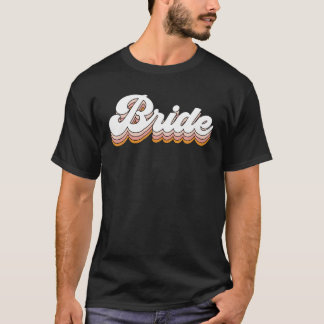 Vintag Retro Bride Bridal Junggeselinnen-Abschied  T-Shirt