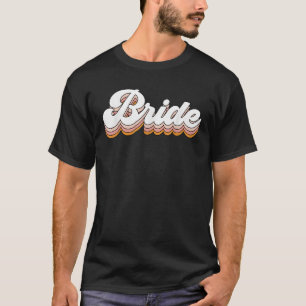 Vintag Retro Bride Bridal Junggeselinnen-Abschied T-Shirt