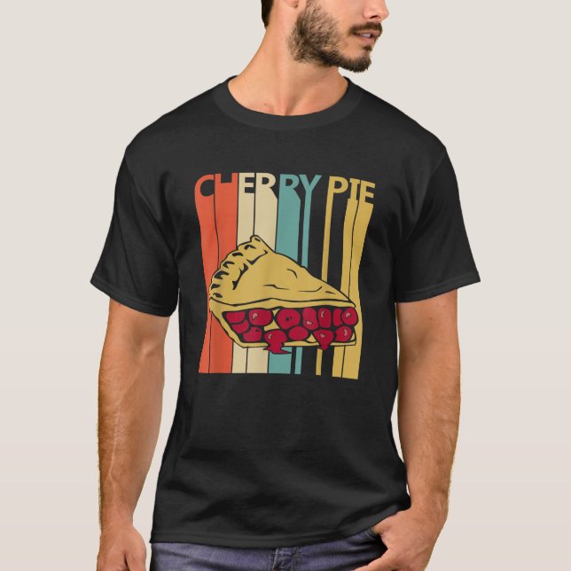 Vintag Retro Cherry Pie T-Shirt (Vorderseite)