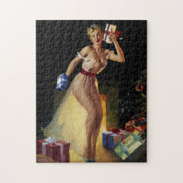 Vintag Retro Christmas Eve Pinup
