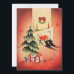 Vintag Retro Christmas Scotty Hunde Gewartet Feiertagskarte<br><div class="desc">Vintage Retro Weihnachts Scotty Hunde Wartete Holiday Card.</div>