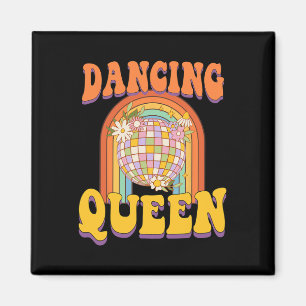 Vintag Retro Dancing Queens Junggeselinnen-Abschie Magnet