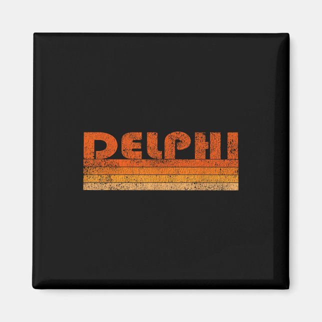 Vintag Retro Delphi Griechenland Magnet (Vorne)