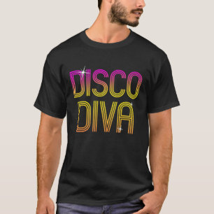 Vintag Retro Disco Diva 70er 80er Family Party Dan T-Shirt