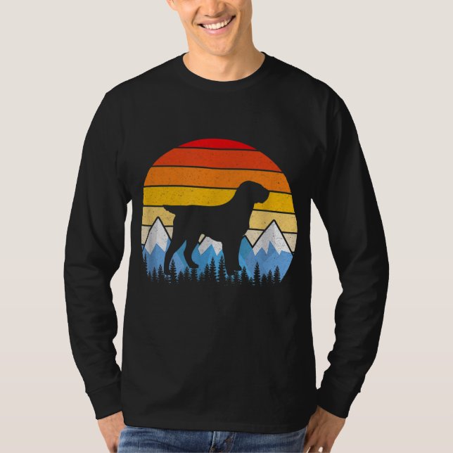 Vintag Retro-Drahthaar-Zeiger Griffon T-Shirt (Vorderseite)