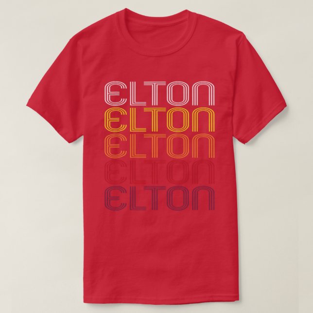 Vintag Retro Elton TShirt (Design vorne)
