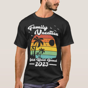 Vintag Retro Family Vacation 2023 Bald Head Islan T-Shirt